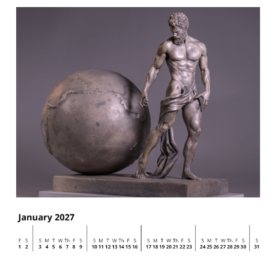 2027 Desk Calendar