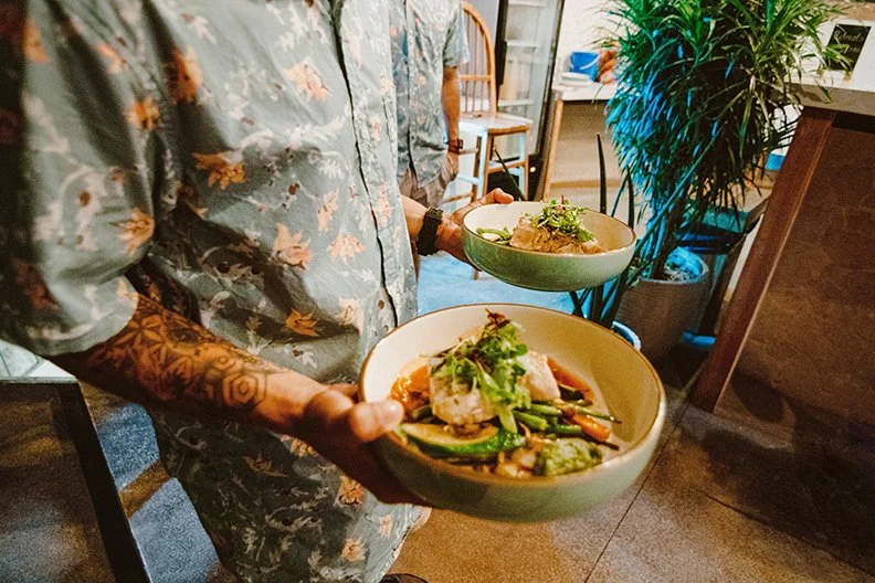 local cuisine of Costa Rica prepared by an in-house chef with ingredients that are organic, fresh, and locally sourced.