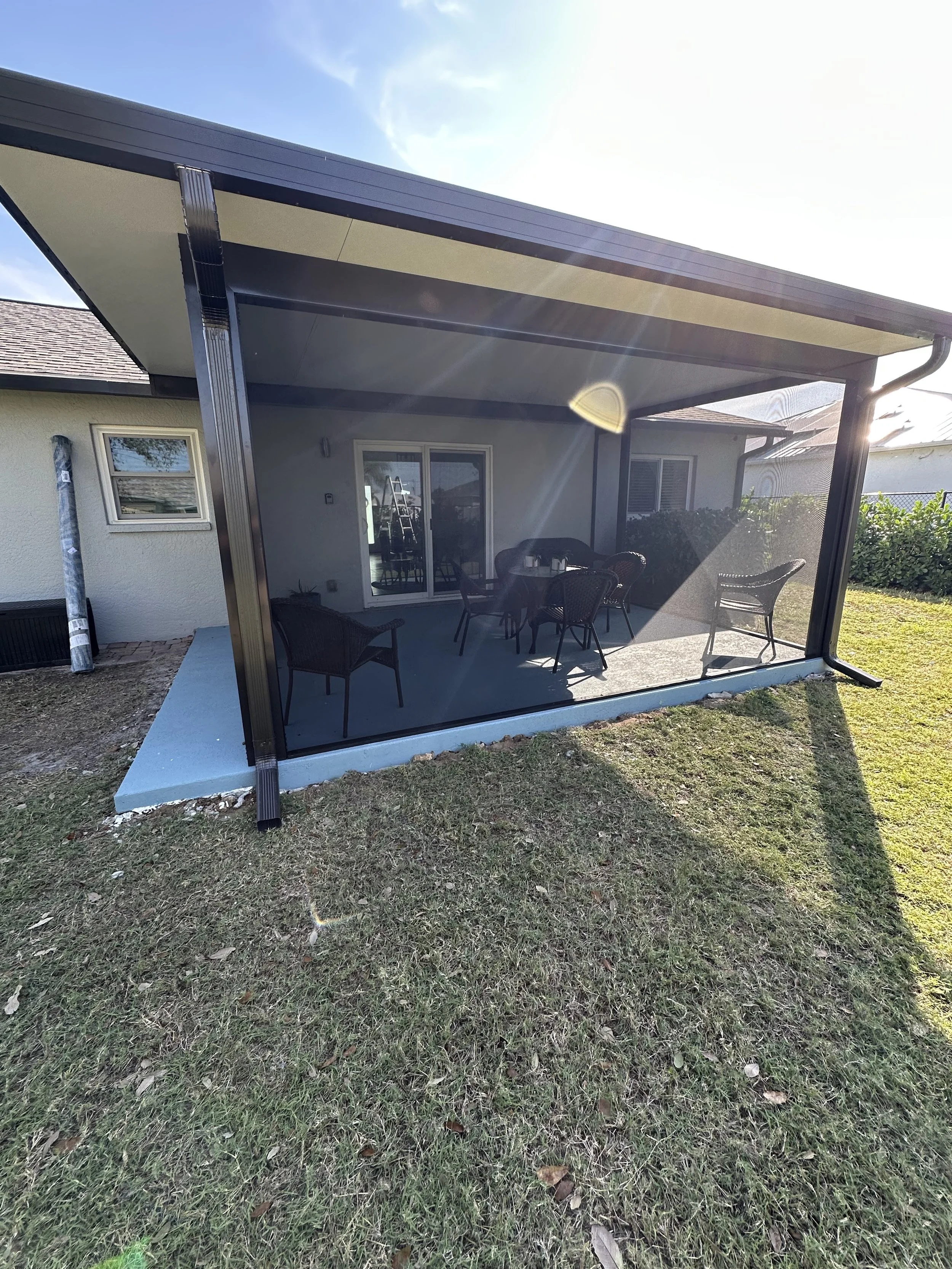 CAPE CORAL, FL - NEW Aluminum Screen Room and Patio