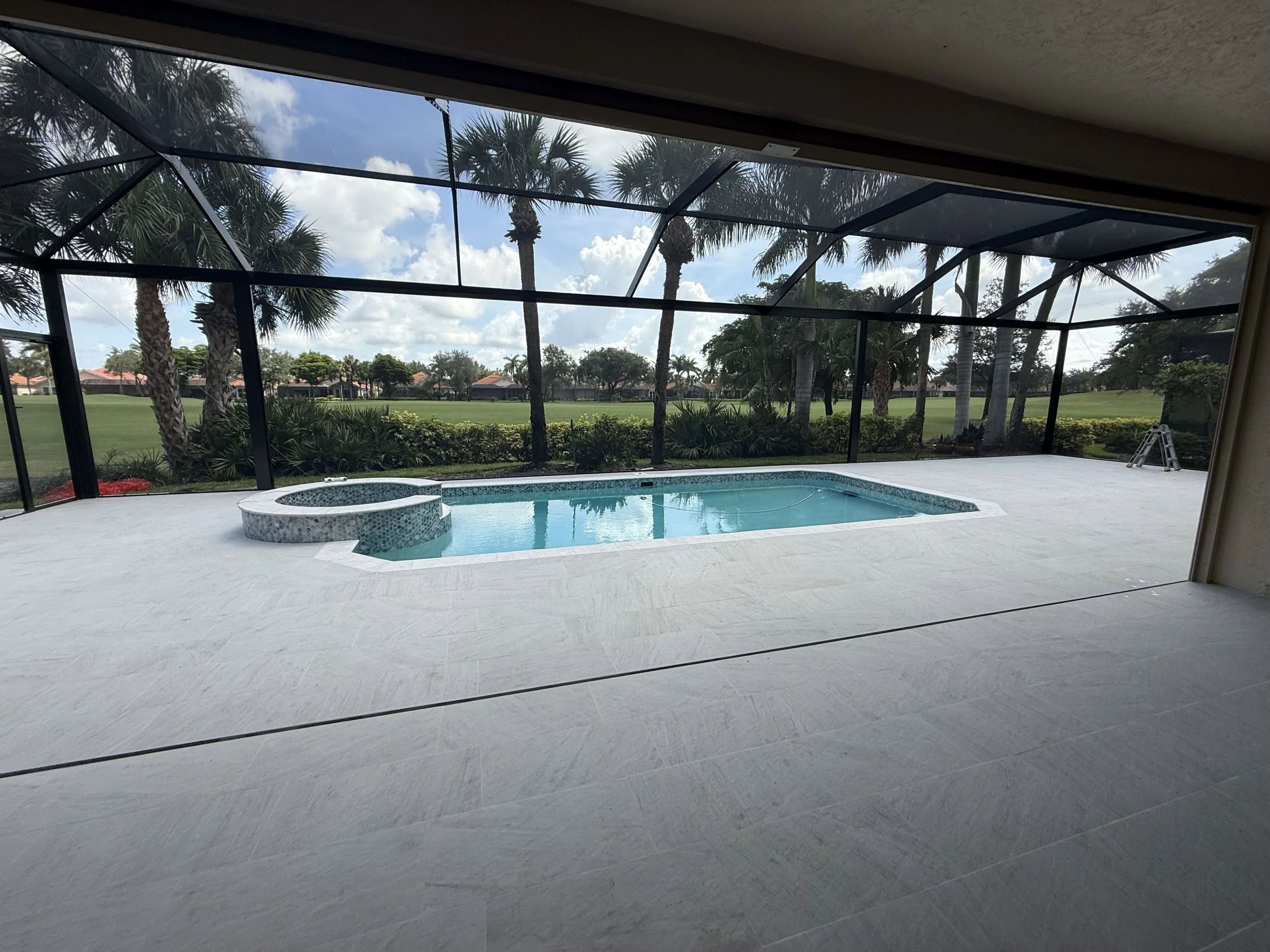 Estero, FL -New Pool Renovation, Pool Deck and New Screen Enclosure