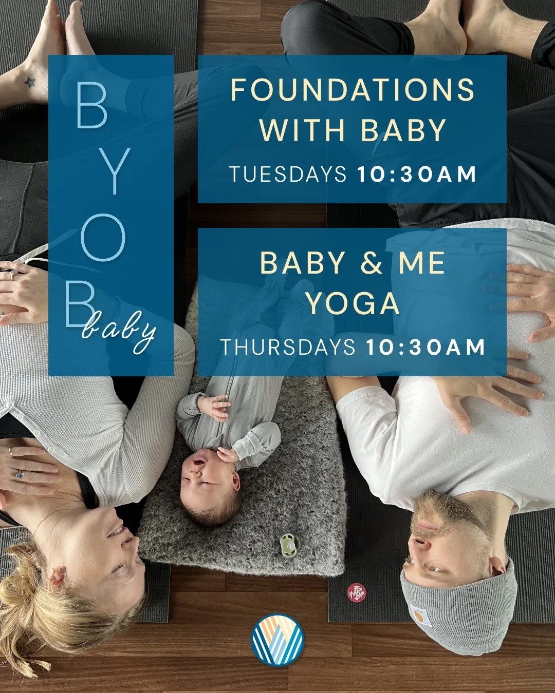 👶 Baby Yoga is Back! 👶

We&rsquo;re so excited to reintroduce our two weekly classes designed for new + expecting parents and their little ones:

📅 Foundations with Baby &mdash; Tuesdays @ 10:30am

Back from summer break! This class is centered on