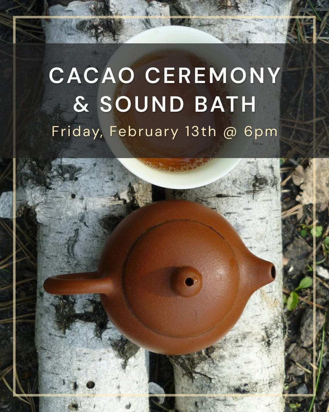 🌑 Step out of the noise and into the stillness.

📅 Join Nova for an Aquarius Sanctuary Cacao Ceremony and Sound Bath on Friday, February 13 @ 6-8pm.

🥣 The Aquarius New Moon asks us: Who are you becoming in this new collective era? Join Nova for a