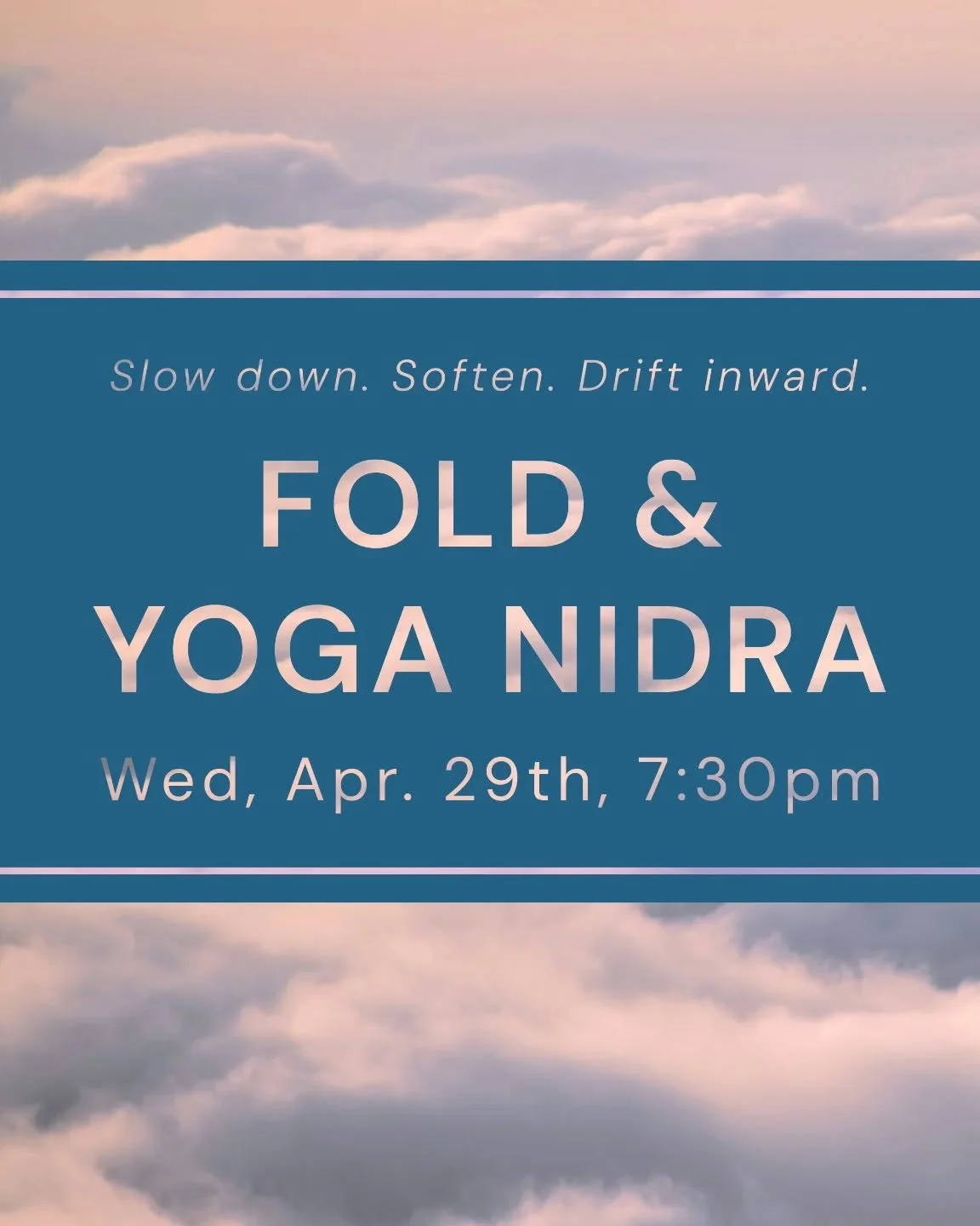 💫 Join Danae for an opportunity to unwind, restore, and reconnect.

🪷 You'll start by softening into slow, supportive shapes to release tension in the body and quiet the mind.

🌟 Then comes Yoga Nidra, a meditative journey that invites profound re