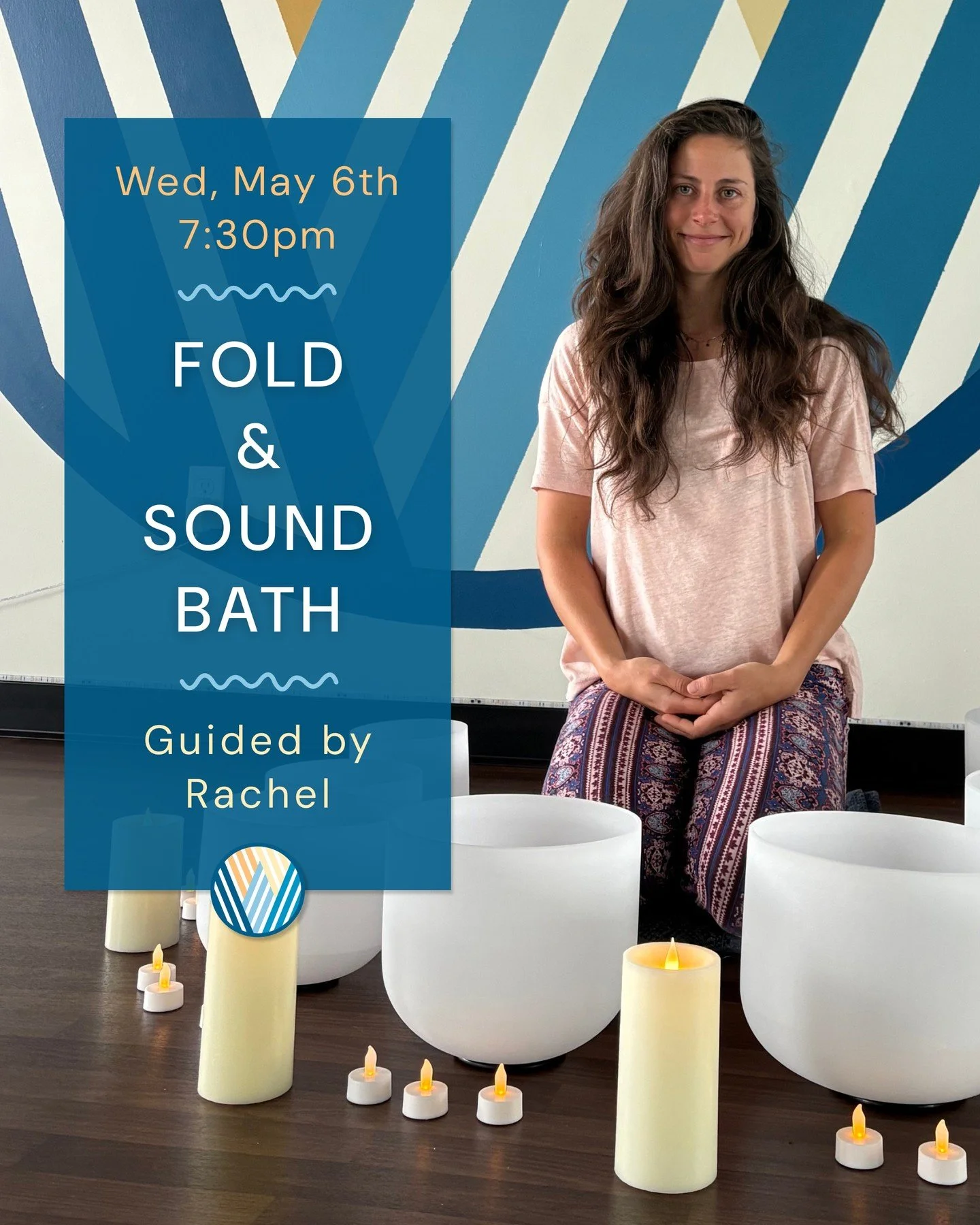 🥣 Join Rachel for Fold &amp; Sound Bath!

✨ Step away from the noise and into feeling calm, grounded, and restored.

🪷 Gentle, supported stretches invite the body to release and open, gradually guiding you into a long, immersive sound bath.

📅 Wed