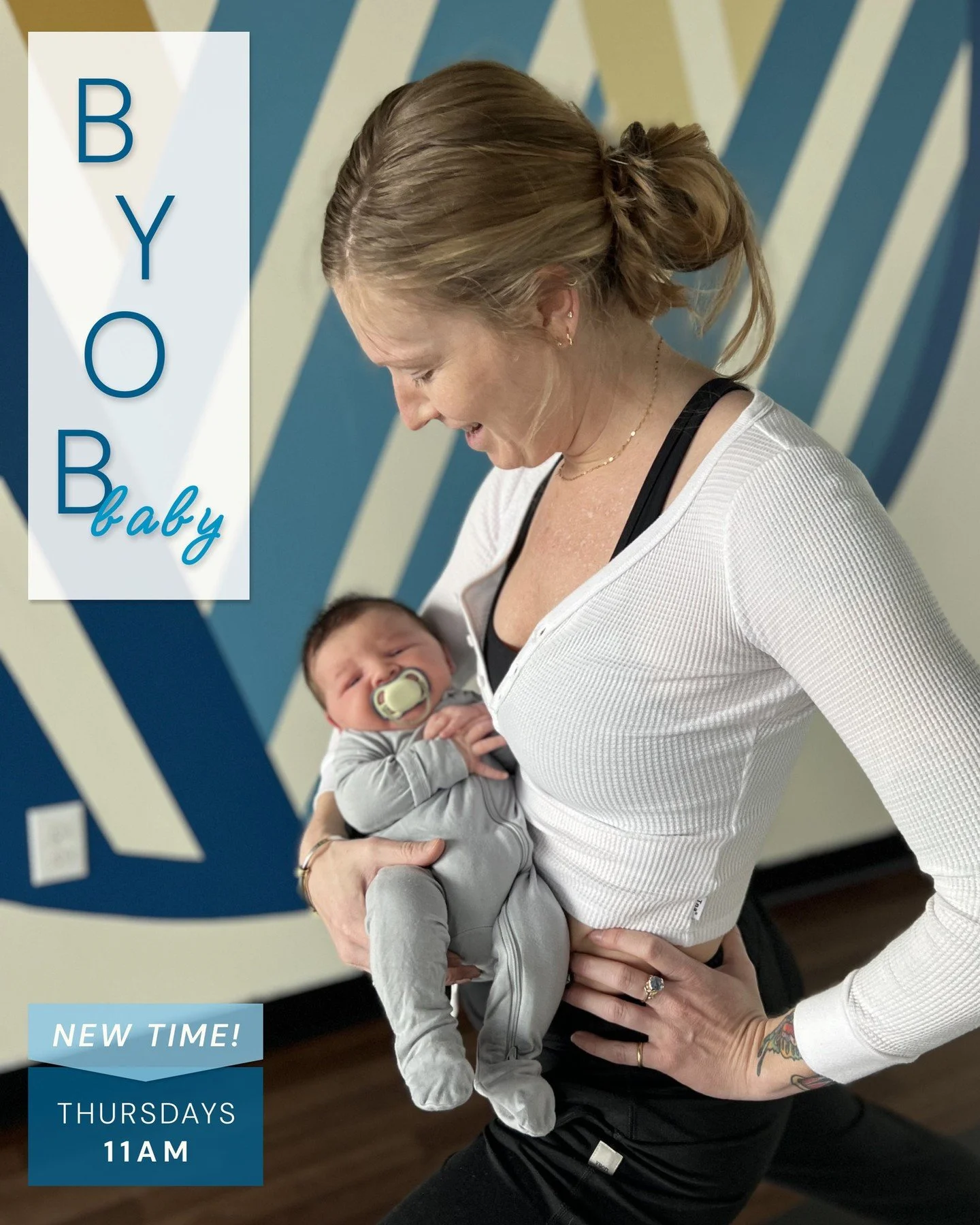 📣 Join us for Baby &amp; Me Yoga, now on Thursdays @ 11:00 am! 📣

💛 Build community in this all-levels yoga class for parents/caregivers and their babies (pre-crawlers).

🌟 Bond with your baby, connect with other parents, and counteract how hard 