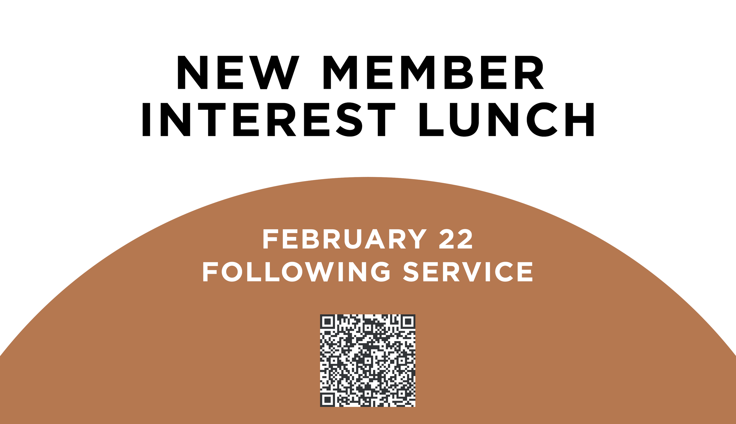 New Member Interest Lunch