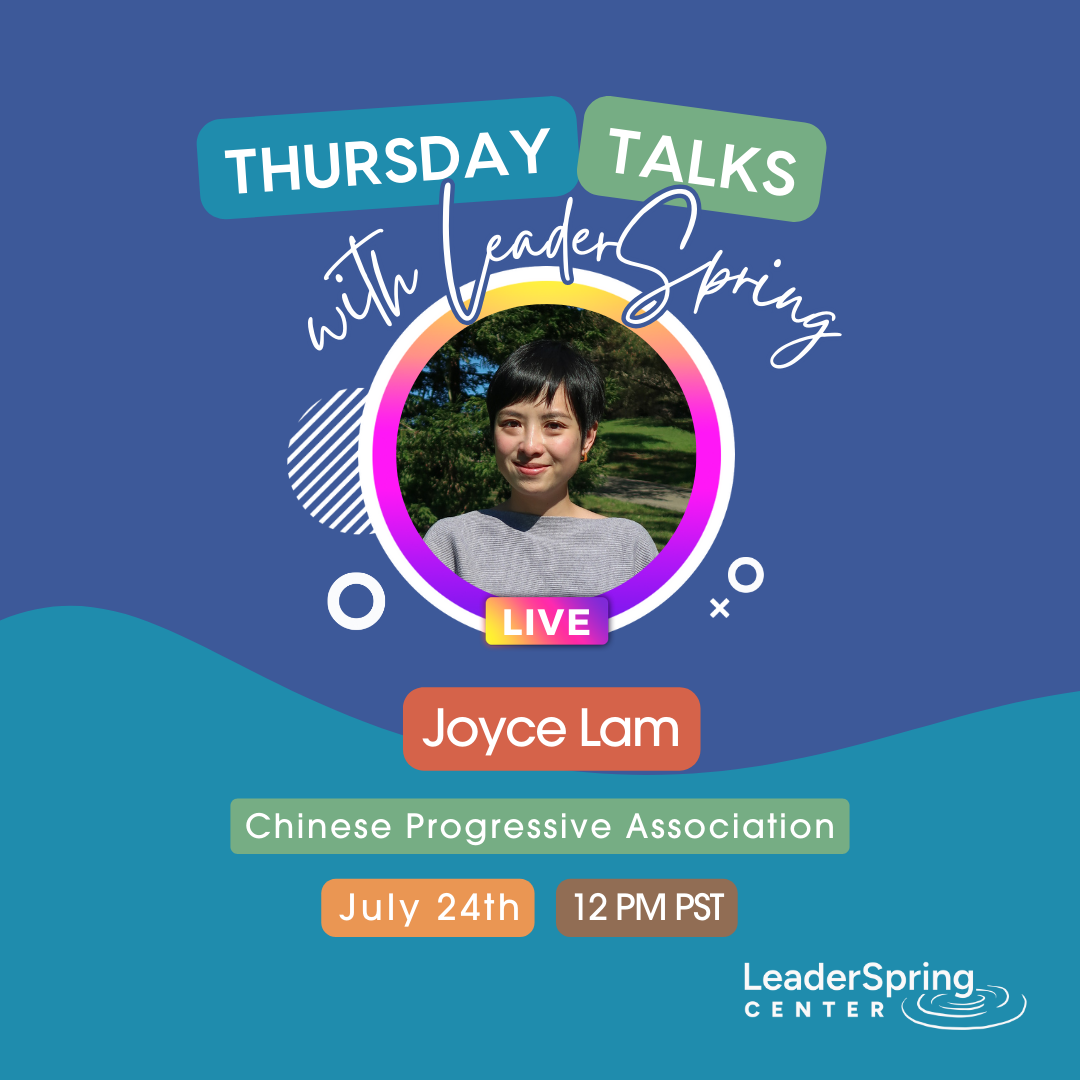 Thursday Talks with Chinese Progressive Association, featuring Joyce Lam
