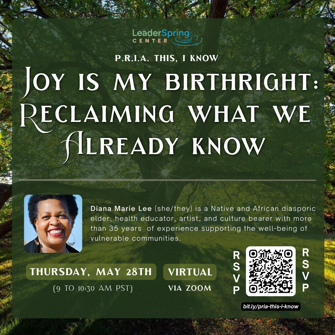 P.R.I.A. This, I Know (1 of 3) - Joy Is My Birthright: Reclaiming What We Already Know