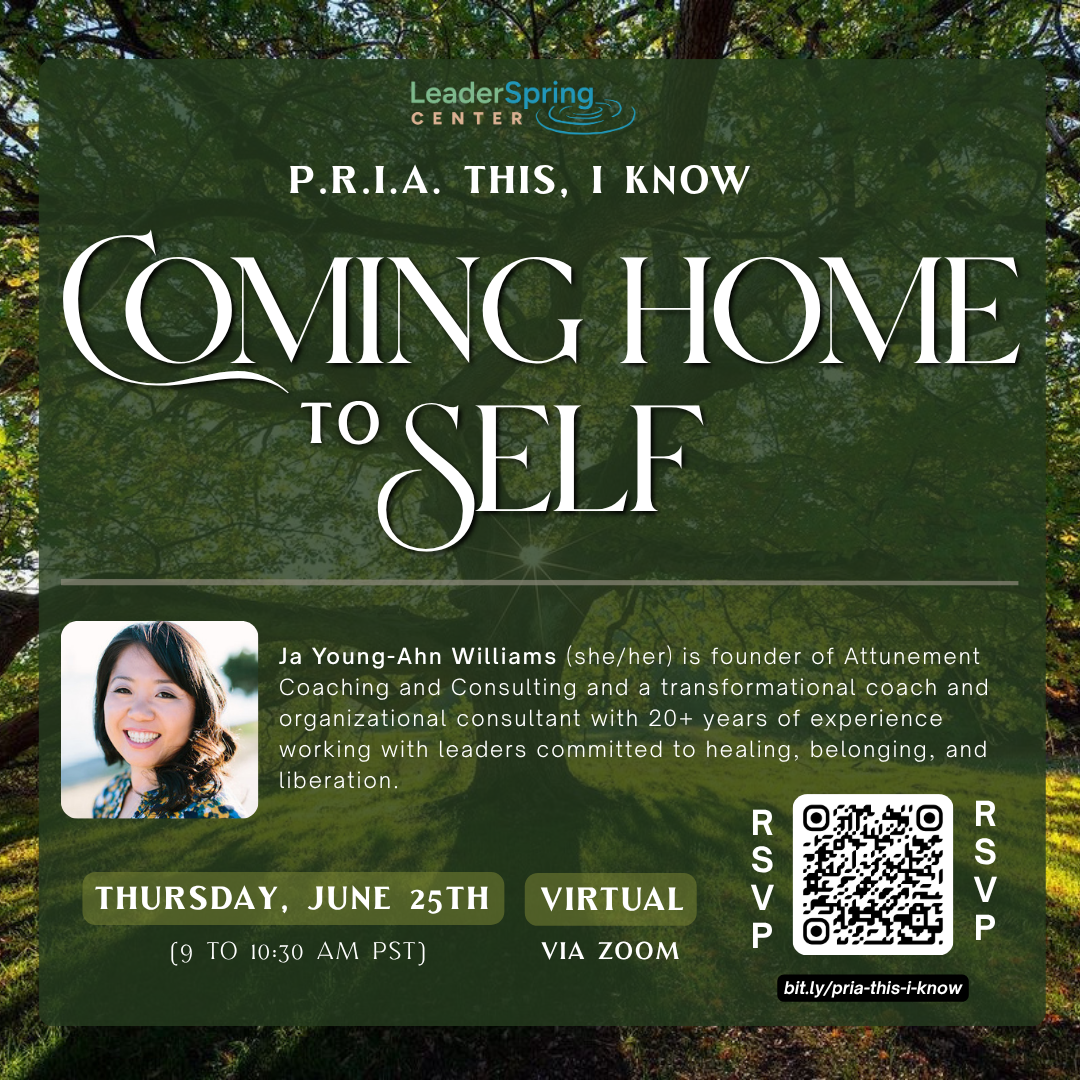 P.R.I.A. This, I Know (2 of 3) - Coming Home to Self