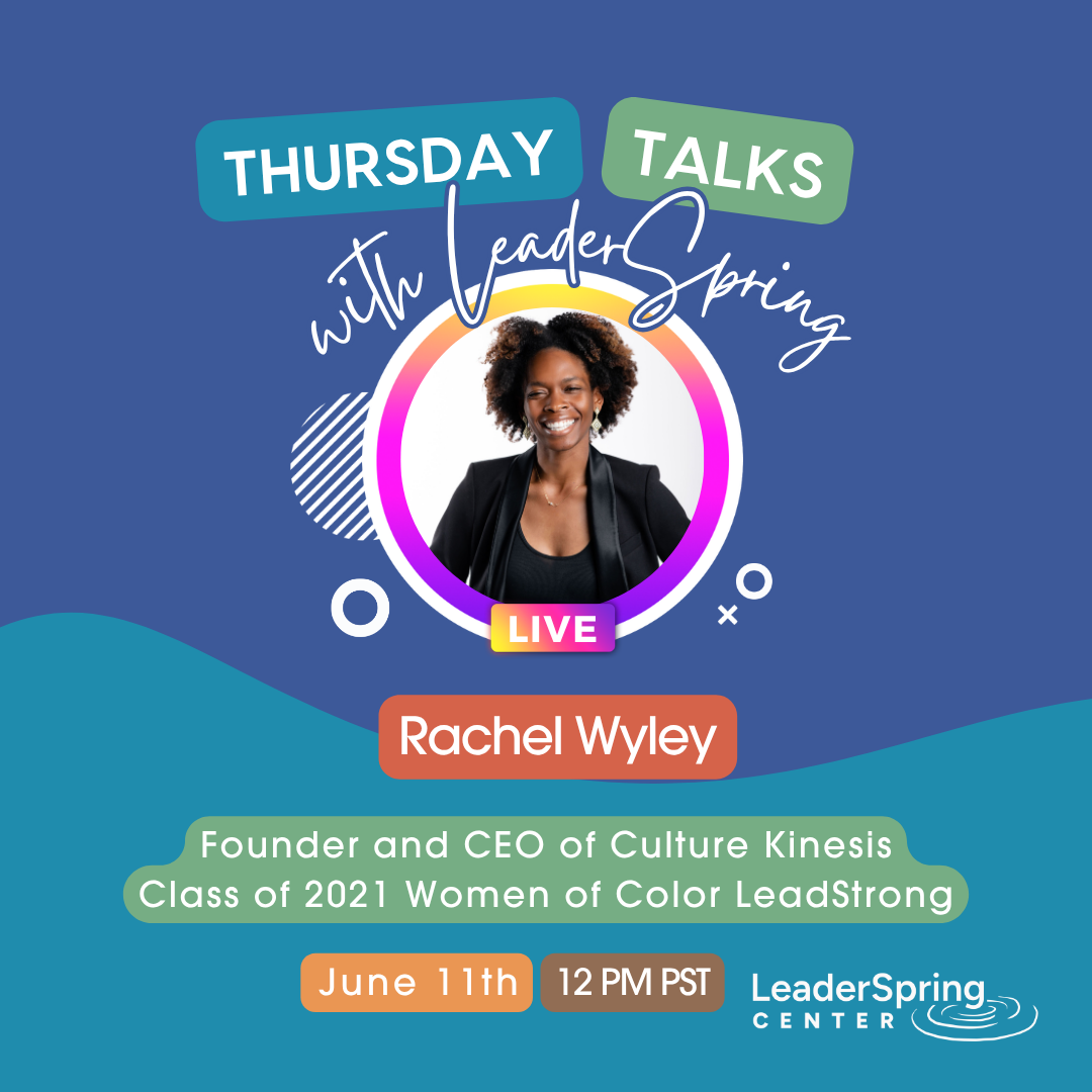 Thursday Talks with Culture Kinesis, featuring Rachel Wyley