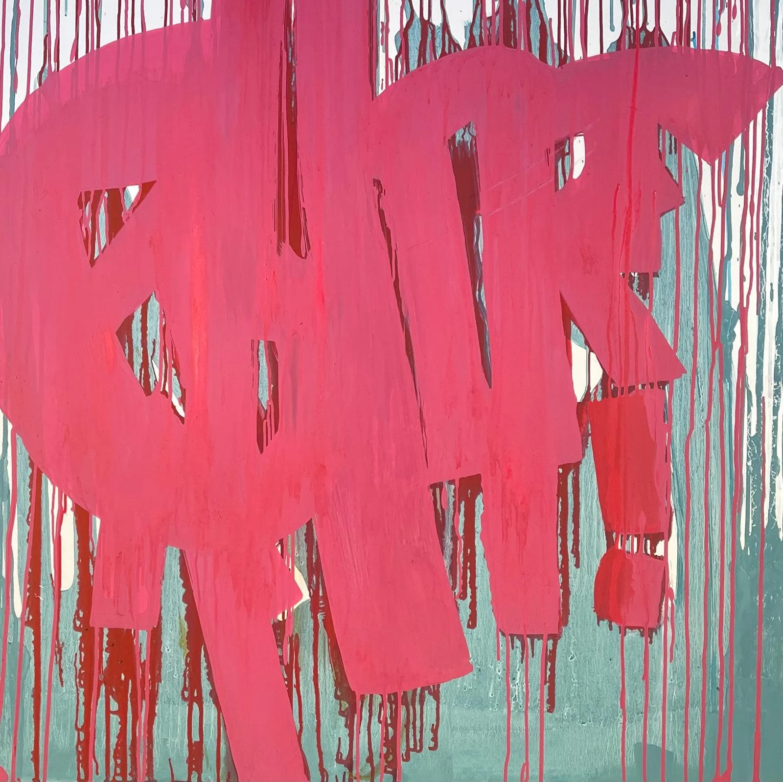 Tag me first | 2026 | 100/100 | Mixed Media auf Leinwand | Preis auf Anfrage.