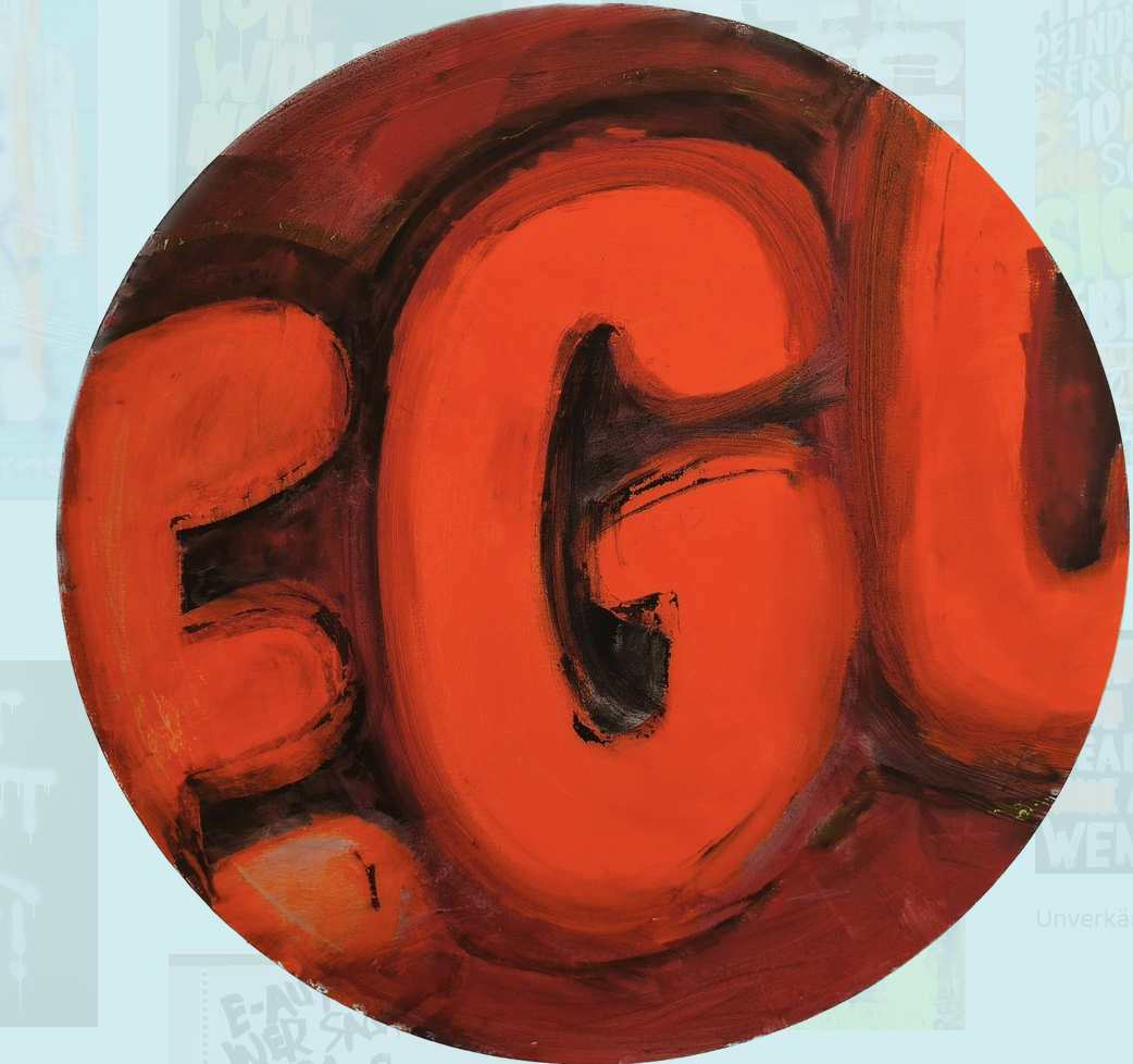 Red Flag | 2026 | 70=0 | Mixed Media auf Leinwand | Preis auf Anfrage.