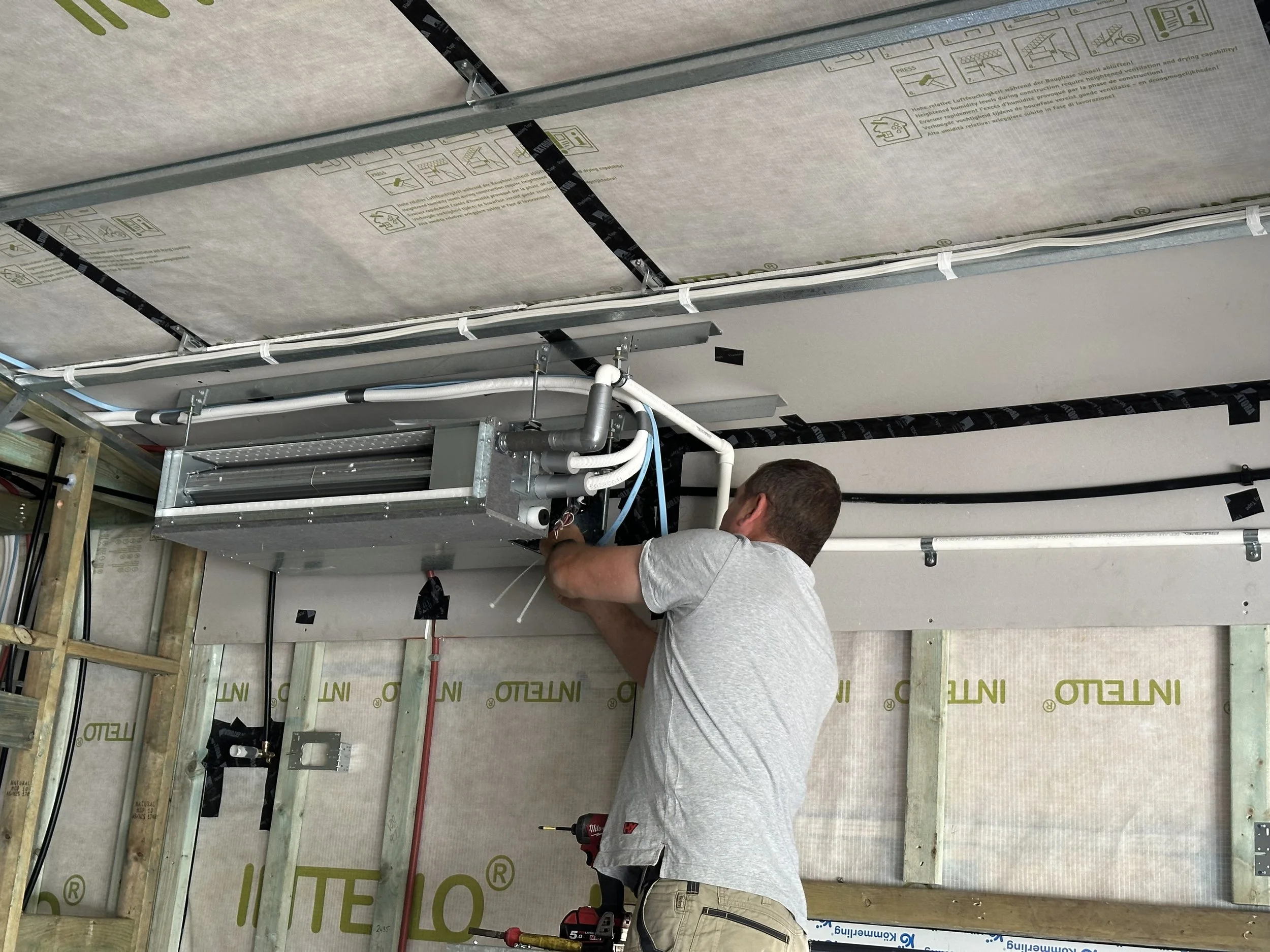 PassivHaus A/C Installation