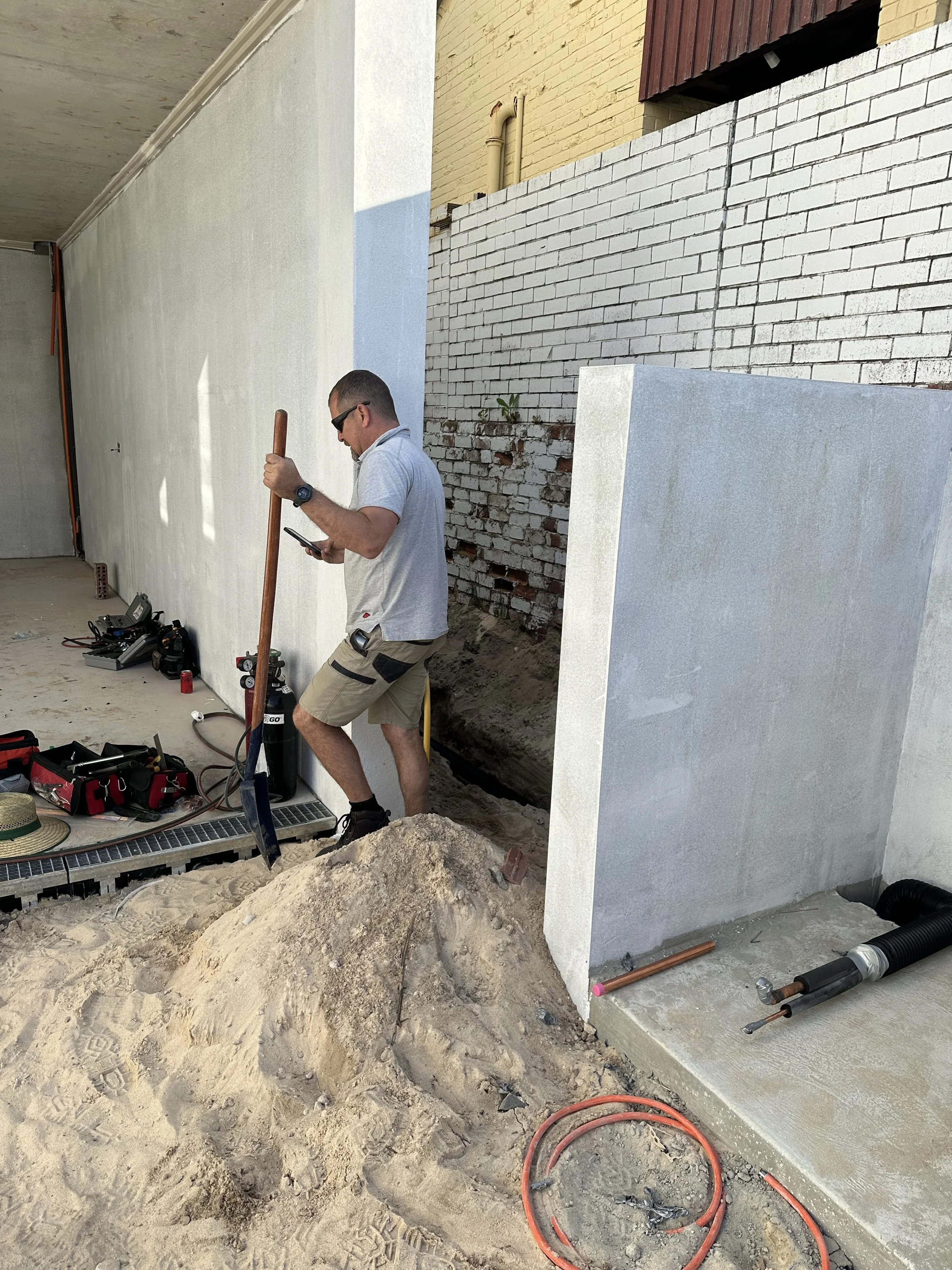 Underground services for Bespoke home A/C