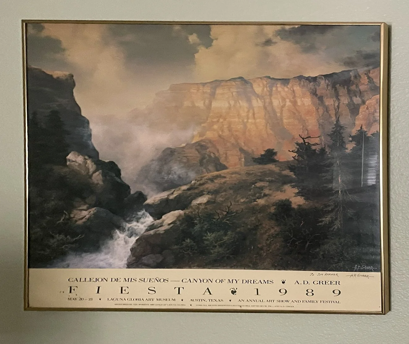 Framed Exhibition Poster