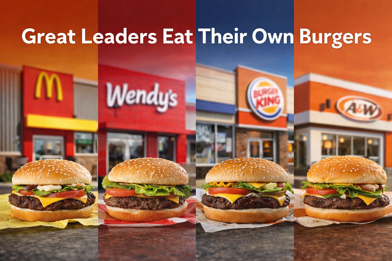 Why Great Leaders Eat Their Own Burgers