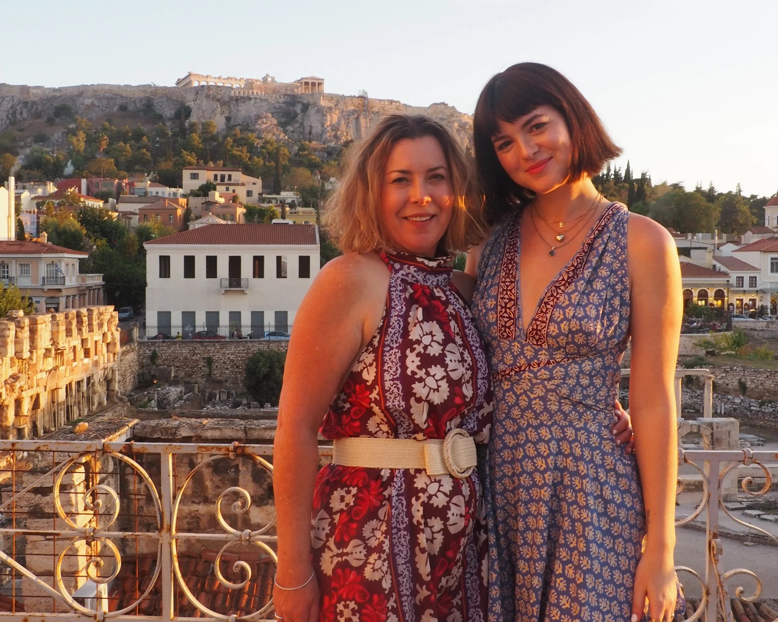 Loula and Elly-Grace in Athens Greece