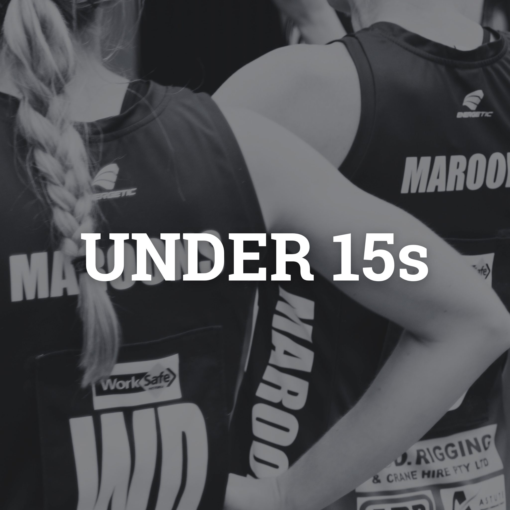 Two athletes wearing black sports uniforms with sponsor logos, including 'WorkSafe' and 'MAROON,' appear to be preparing for a race or competition.