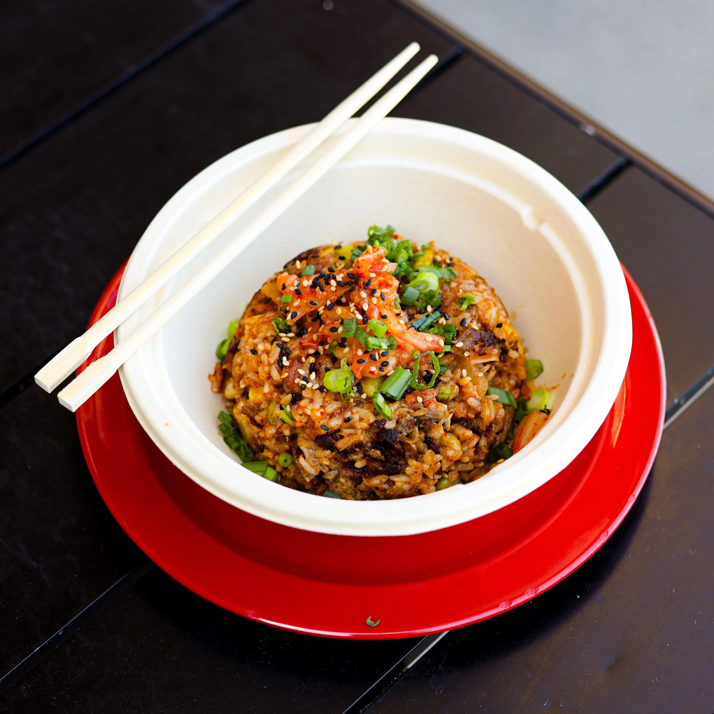 Some of you have already tried it, now the rest of you need to catch up. Our limited-time kimchi fried rice with Choi&rsquo;s Napa Kimchi, sweet corn, and crispy chashu pork or tofu won&rsquo;t be around forever. Come in before it&rsquo;s gone!