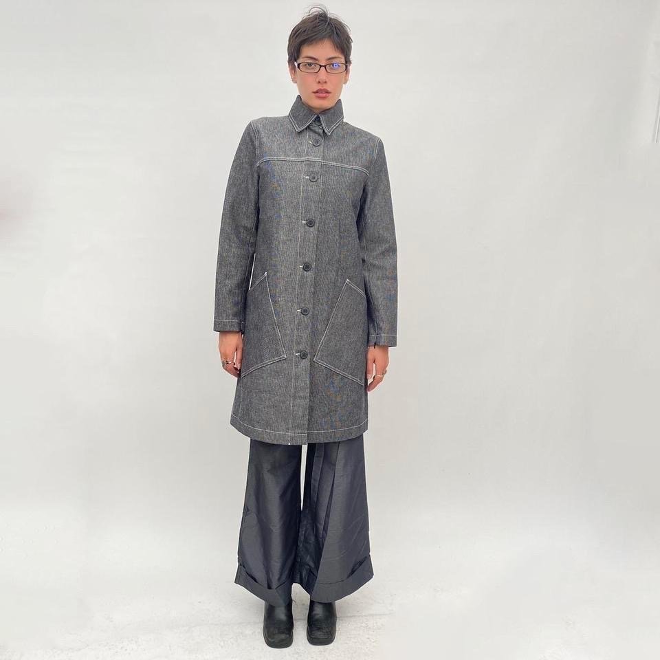 Y2k Deadstock Cop Copine raw denim coat — bucktooth