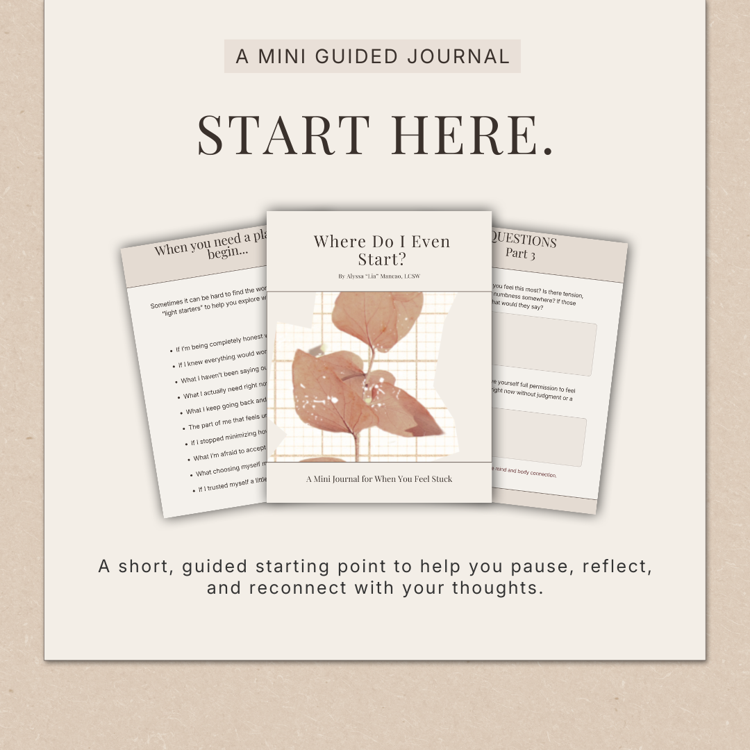 Where Do I Even Begin: A Mini Guided Journal