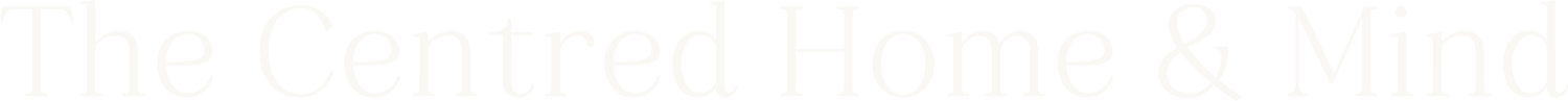 The Centred Home and Mind