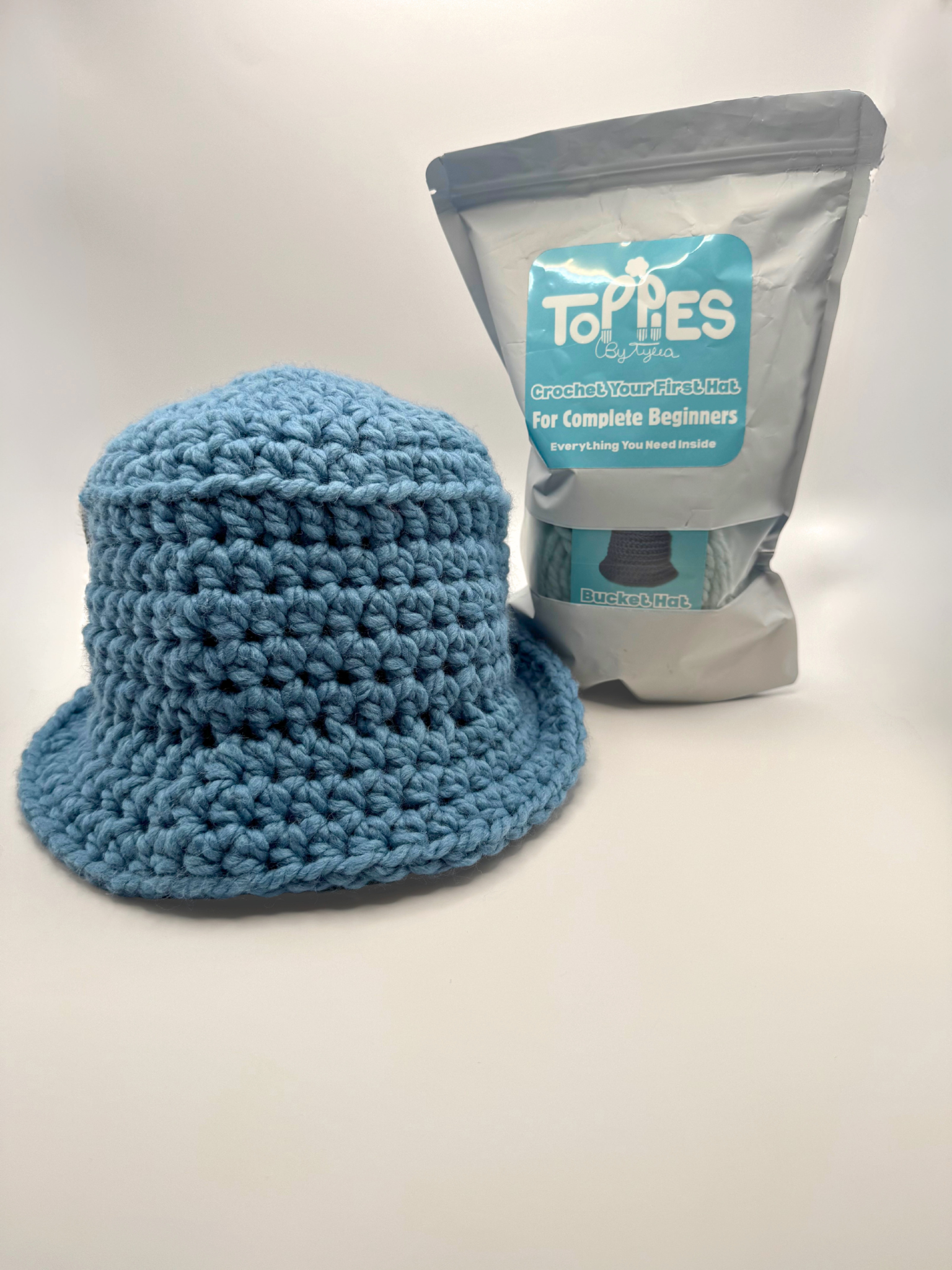 Bucket Hat Crochet Kit for Complete Beginners