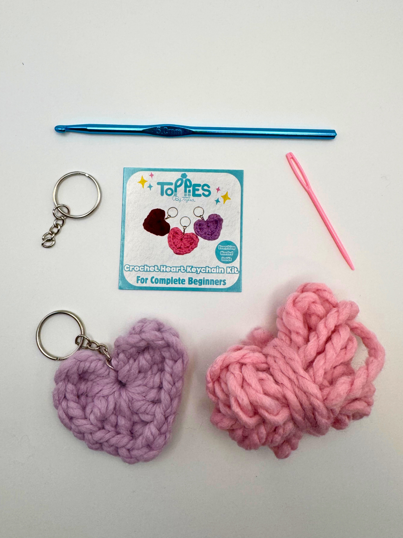 Heart Keychain Crochet Kit (Pre-Order)