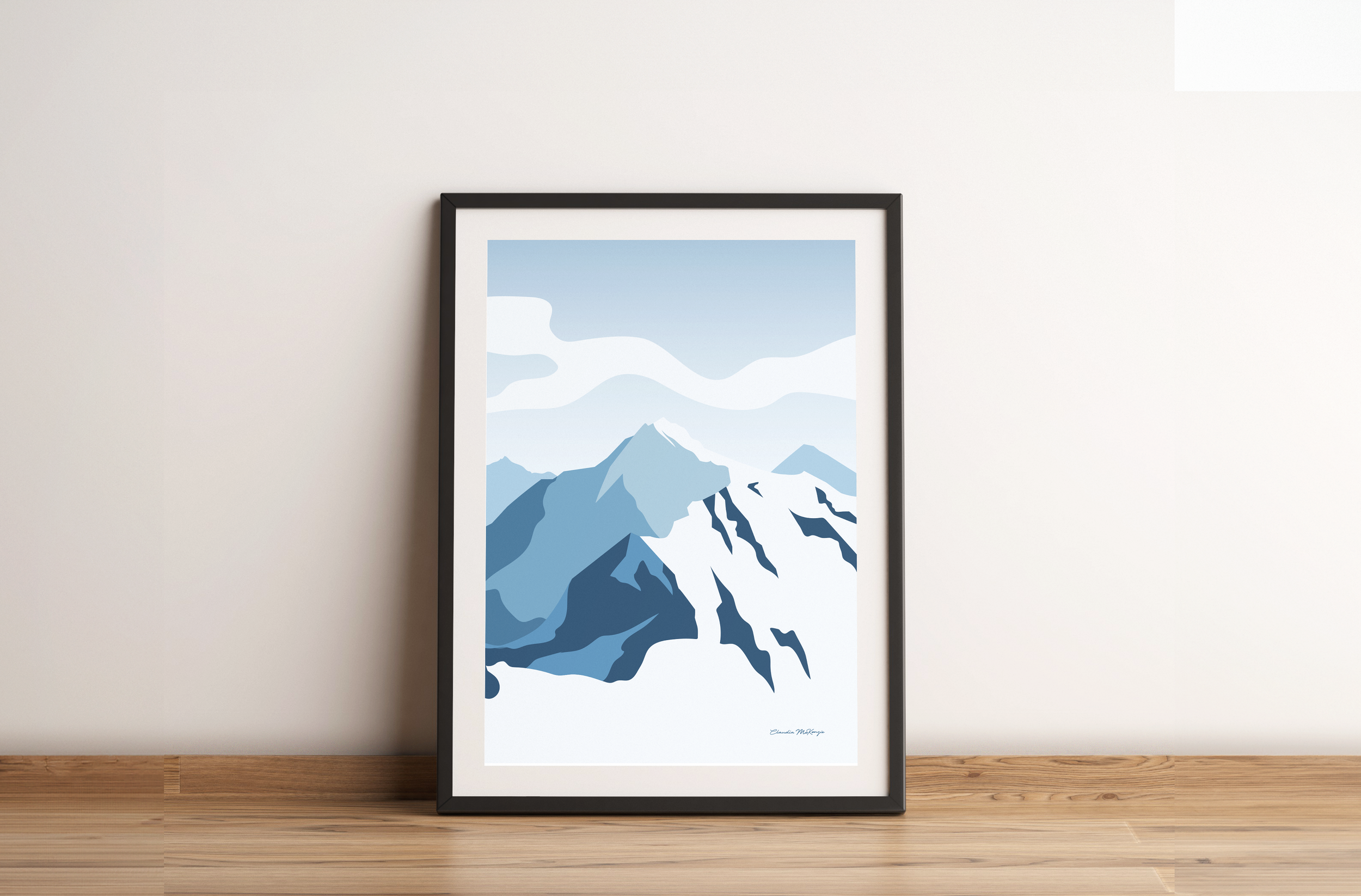 SNOWY PEAKS PRINT