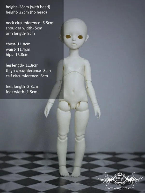 28cm girl body B6-02
 $180 (£154) - white, normal, normal pink
 $235 (£200) - gray, light tan