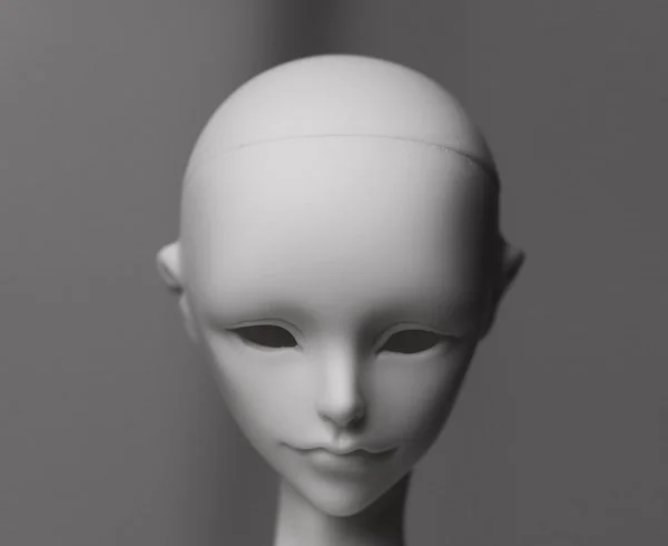 VINE 
 BLANK HEAD ONLY 
 
 head circumference- 17.5 cm 
 wig size approx. 6-7 inches 
 for 51cm body / 7 cm neck 
 eye size 14 mm 