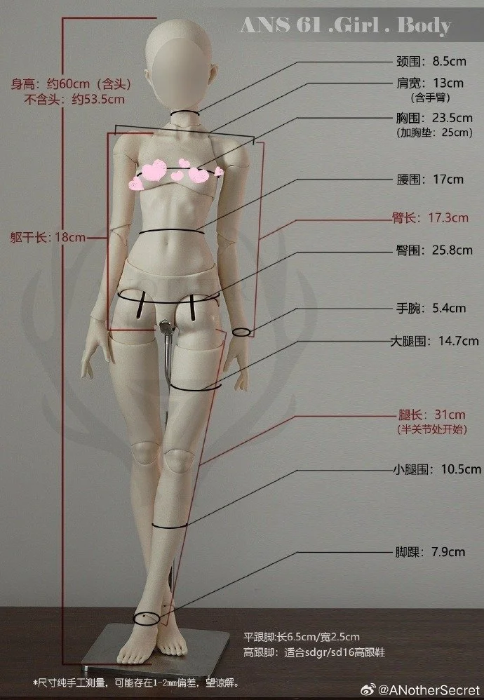 61cm Female Body