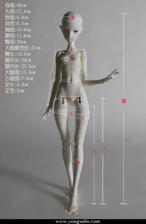 46cm girl body B4-11
 $256 (£218) - white, normal, normal pink
 $311 (£265) - gray
 $336 (£287) - light tan