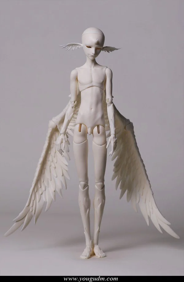 51cm boy body B4-08
with balljoint wings
 $369 (£315) - white, normal, normal pink
 $424 (£362) - gray
 $449 (£383) - light tan
 same size as B4-04