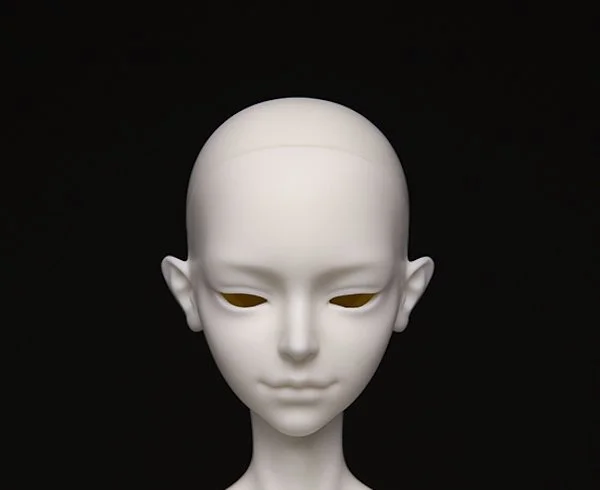 ACHELOUS
 BLANK HEAD ONLY 
 
 head circumference- 17 cm 
 wig size approx. 6-7 inches
 for 48cm body / 6.7 cm neck 
 eye size 14 mm