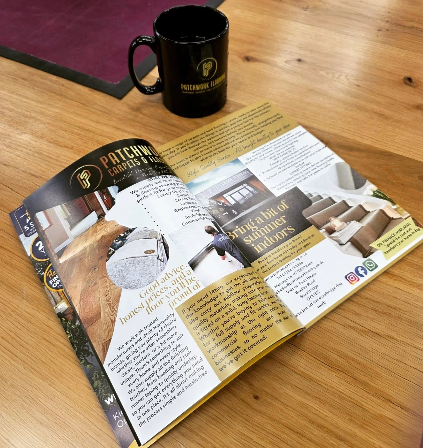 Just browsing through the May/June edition of Ourlifestylemag.co.uk and spotted our feature 👀✨

If you receive this magazine and have seen us in there too, drop a comment below ⬇️ 
We&rsquo;d love to know where you spotted us! 📖💫

#PatchworkFloori