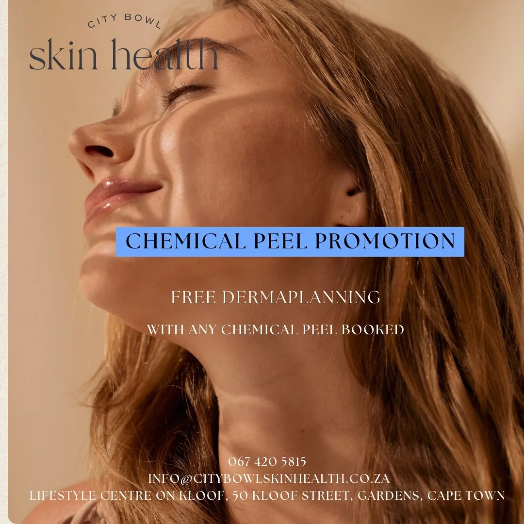 ✨ Check Out Our Latest Promotions! ✨

Chemical Peel Special
Book any chemical peel and enjoy a free dermaplaning add-on, perfect for enhancing product penetration while removing peach fuzz and dead skin cells! (Save R350)

Dermapen Offer
Book a Derma