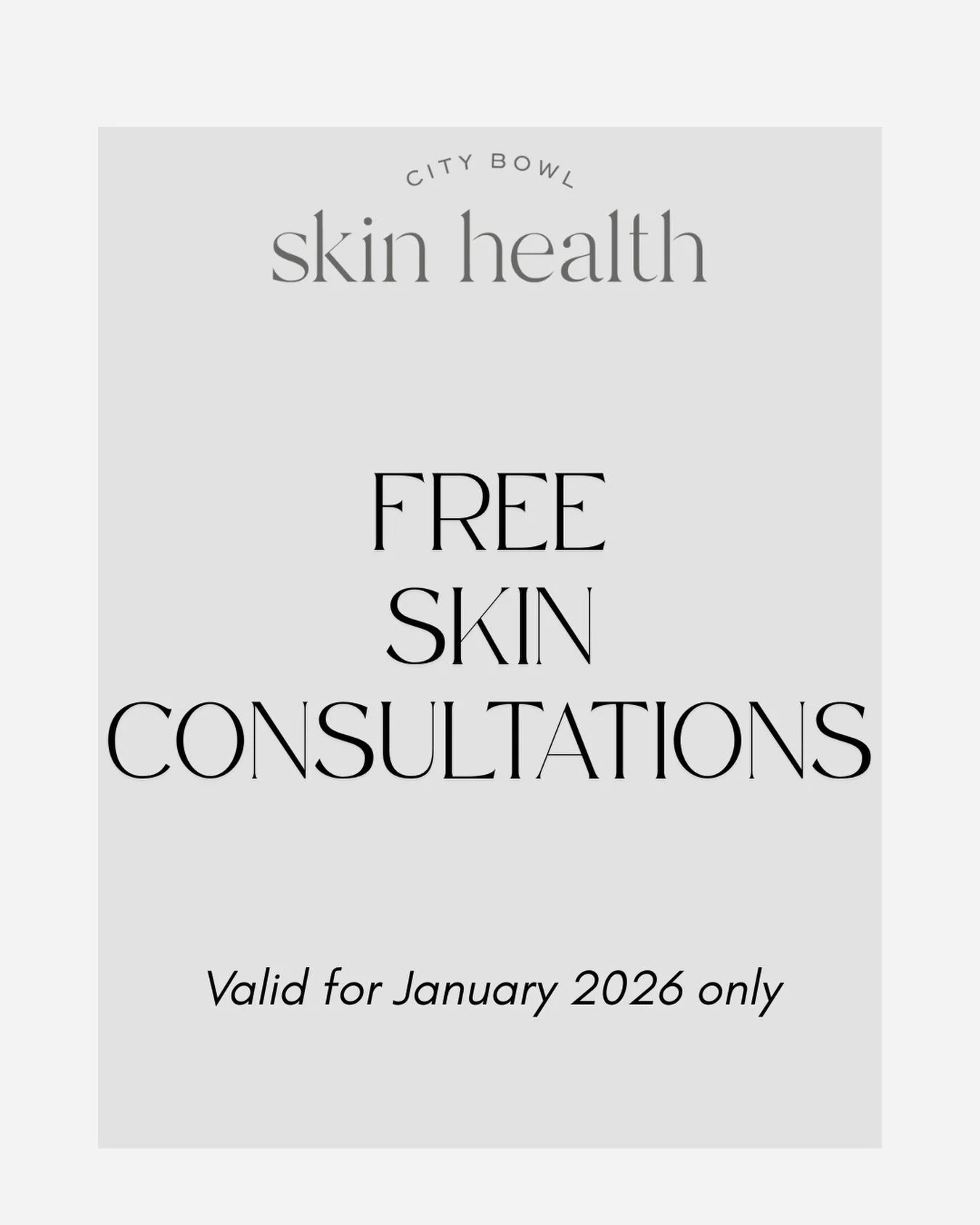 Thinking about investing in your skin but feeling overwhelmed by all the options and unsure where to start? That&rsquo;s exactly where we come in.

We&rsquo;re offering FREE skin consultations with our aesthetic therapist to give you clarity and dire