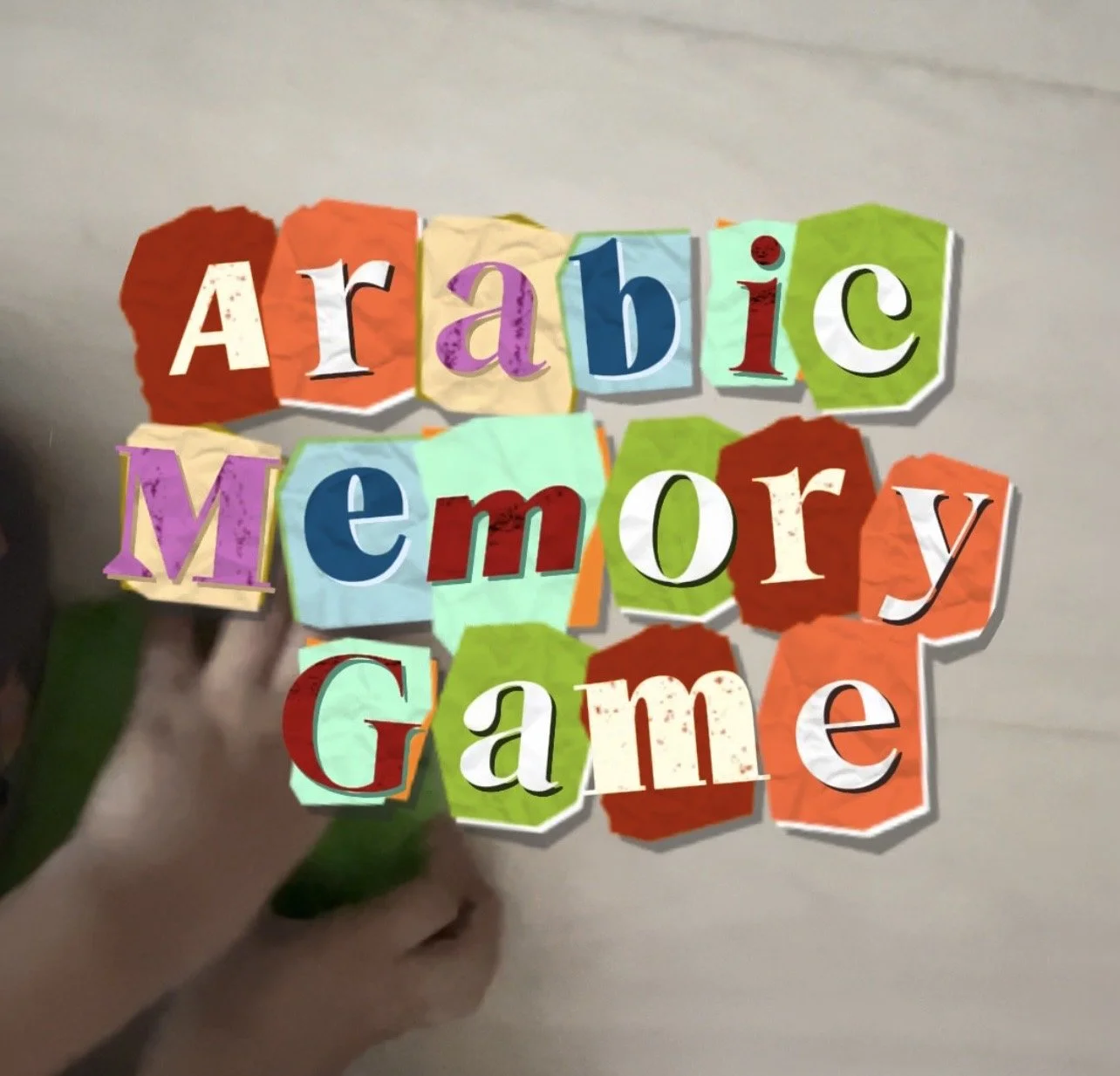 Arabic Vocab Memory Game (Free Printable)