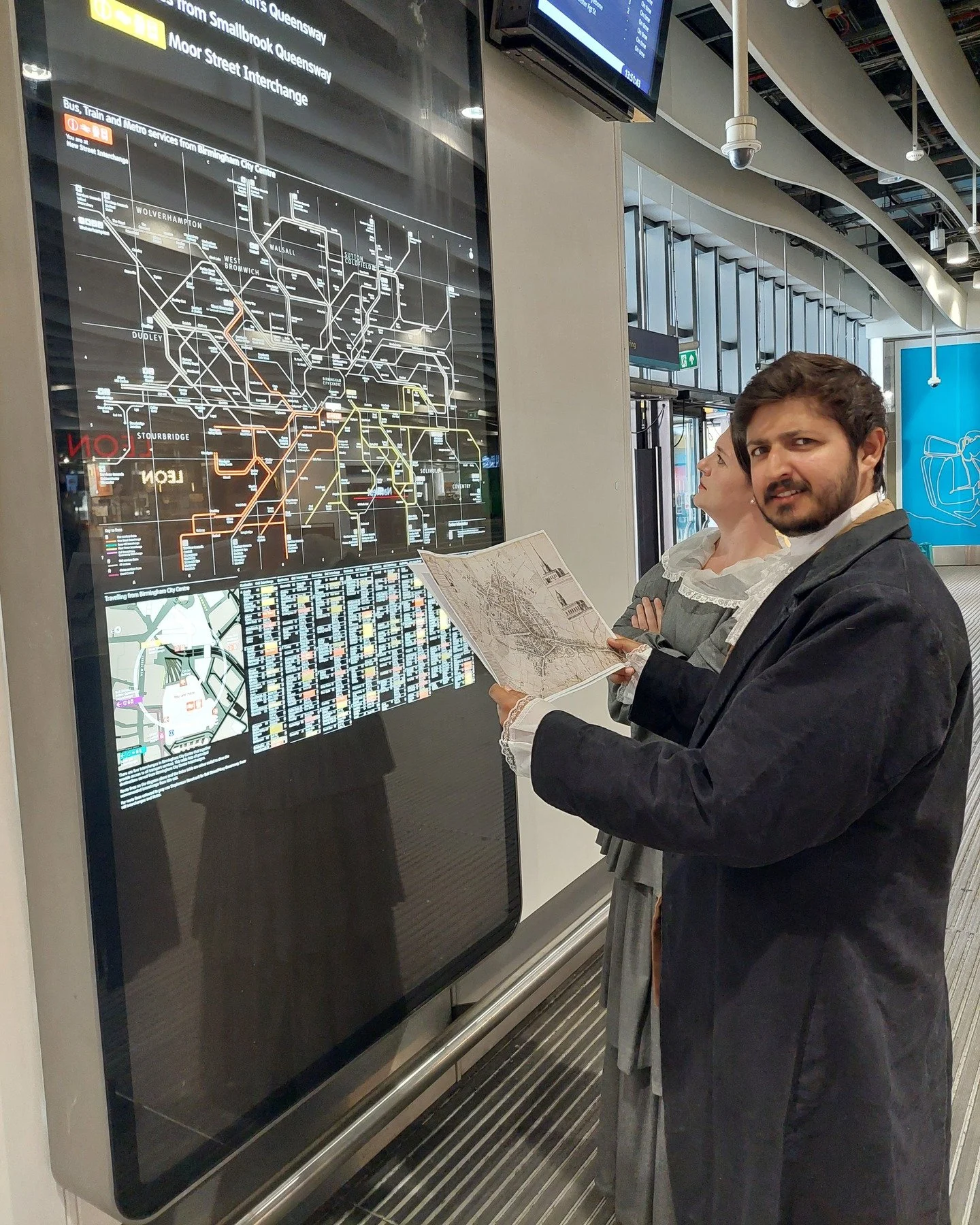 In advance of their shows at the McDonald Institute for Archaeological Research in Cambridge and Midlands Arts Centre later this month, John and Sarah Baskerville went exploring their home city: Birmingham. A lot has changed since they were last here