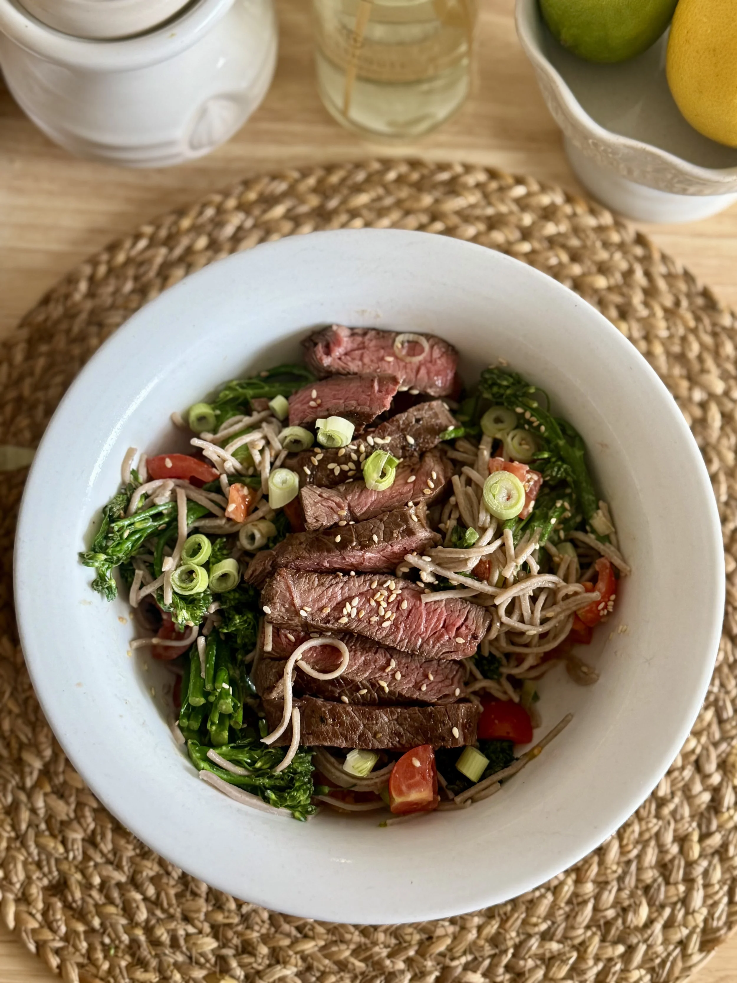 10 Minute Steak Soba Noodle Salad