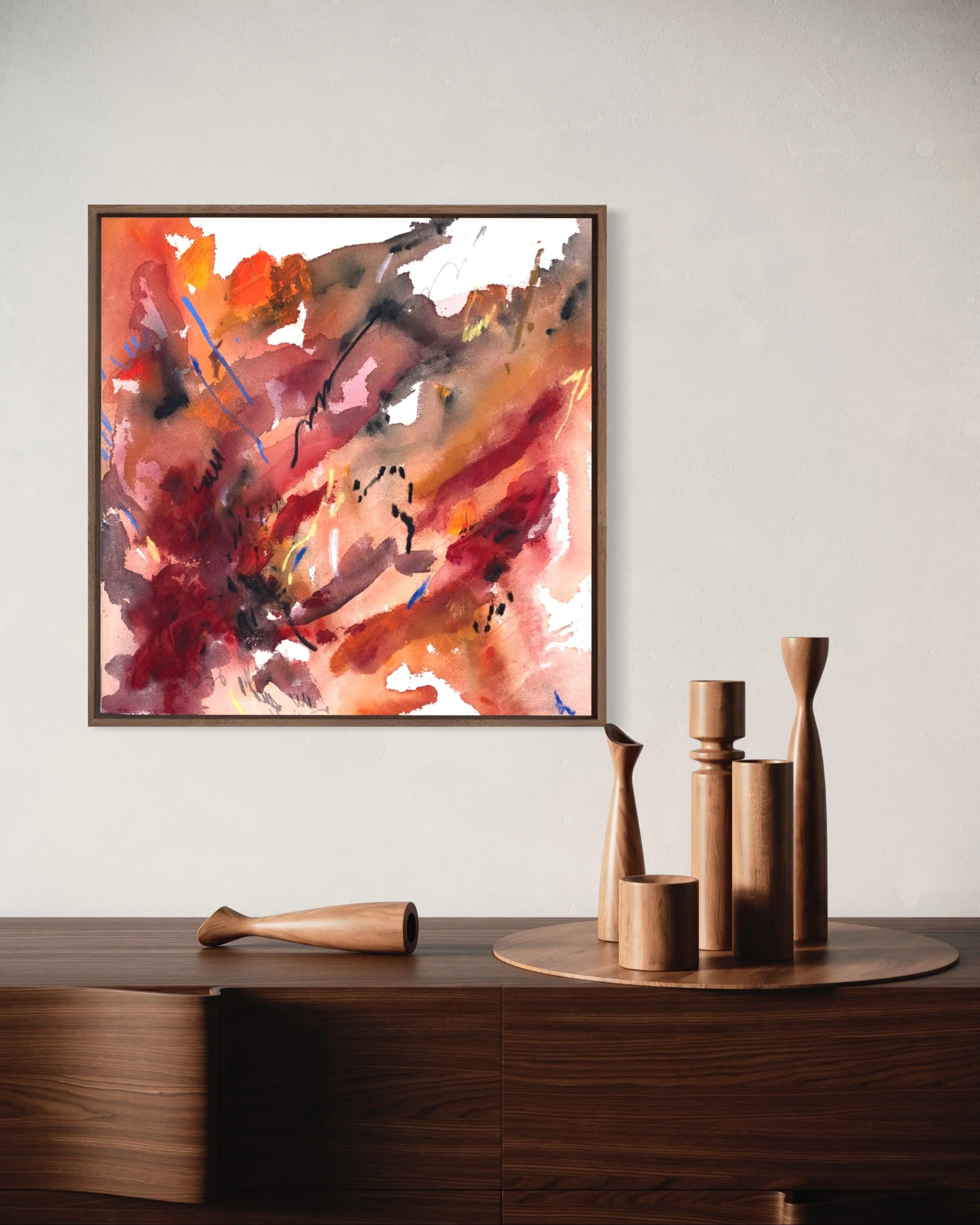 Three is a crowd 55x55cm || 555eur