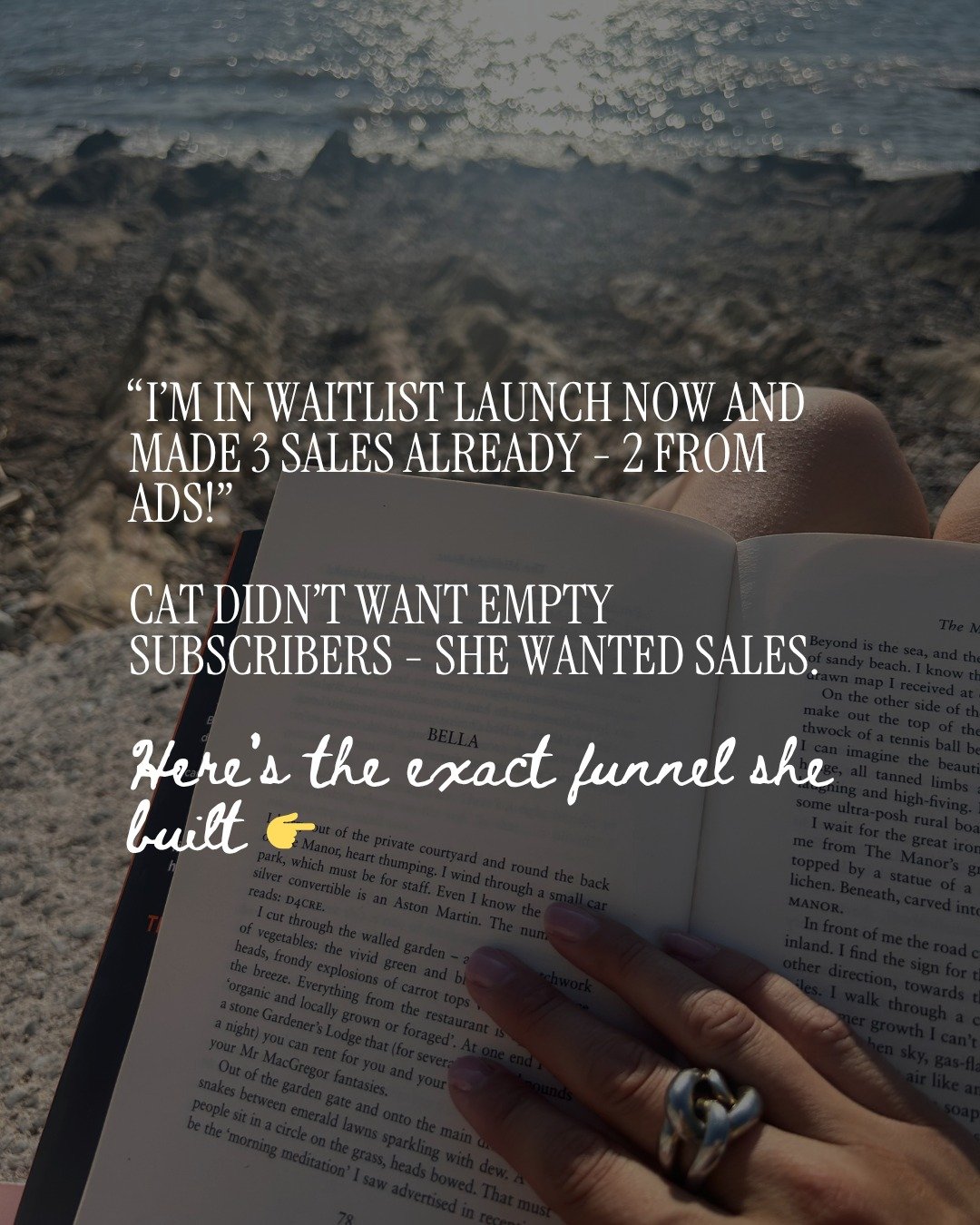 Cat didn&rsquo;t just throw up a lead magnet and hope for the best.

She implemented the FLOW method - and in just 2 months:

👉 Her list was filled with aligned, ready-to-buy leads
👉 Her launch had momentum from day one
👉 12 sales came in - 4 dire