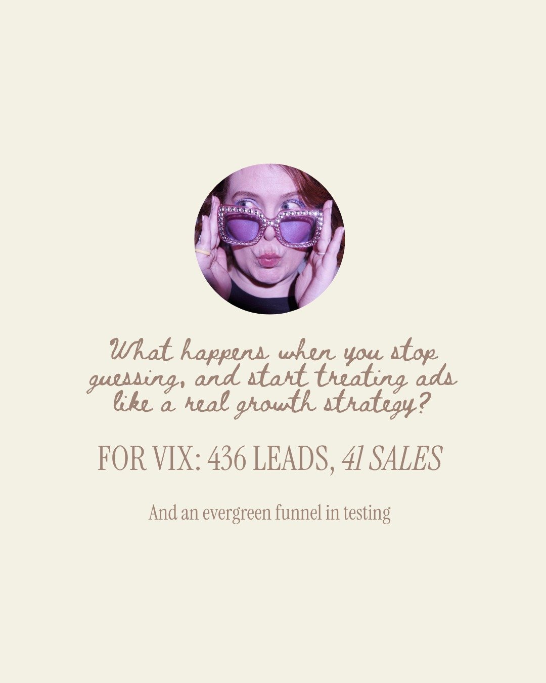 This is what it looks like when ads become a growth strategy - not just a traffic boost ...

Vix wanted to build a system that grew her membership consistently, and to help her reach her growth goals faster.

We set up her funnel using the FLOW metho