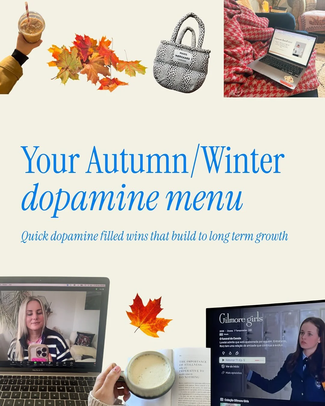 Dopamine menu &hellip; business edition 🍂🧣🍿🎃🥨🎬

Spiced chai in one hand, new subscribers and sales pinging in the other. 

Yes please. 

#metaads #dopaminemenu #facebookads #instagramads