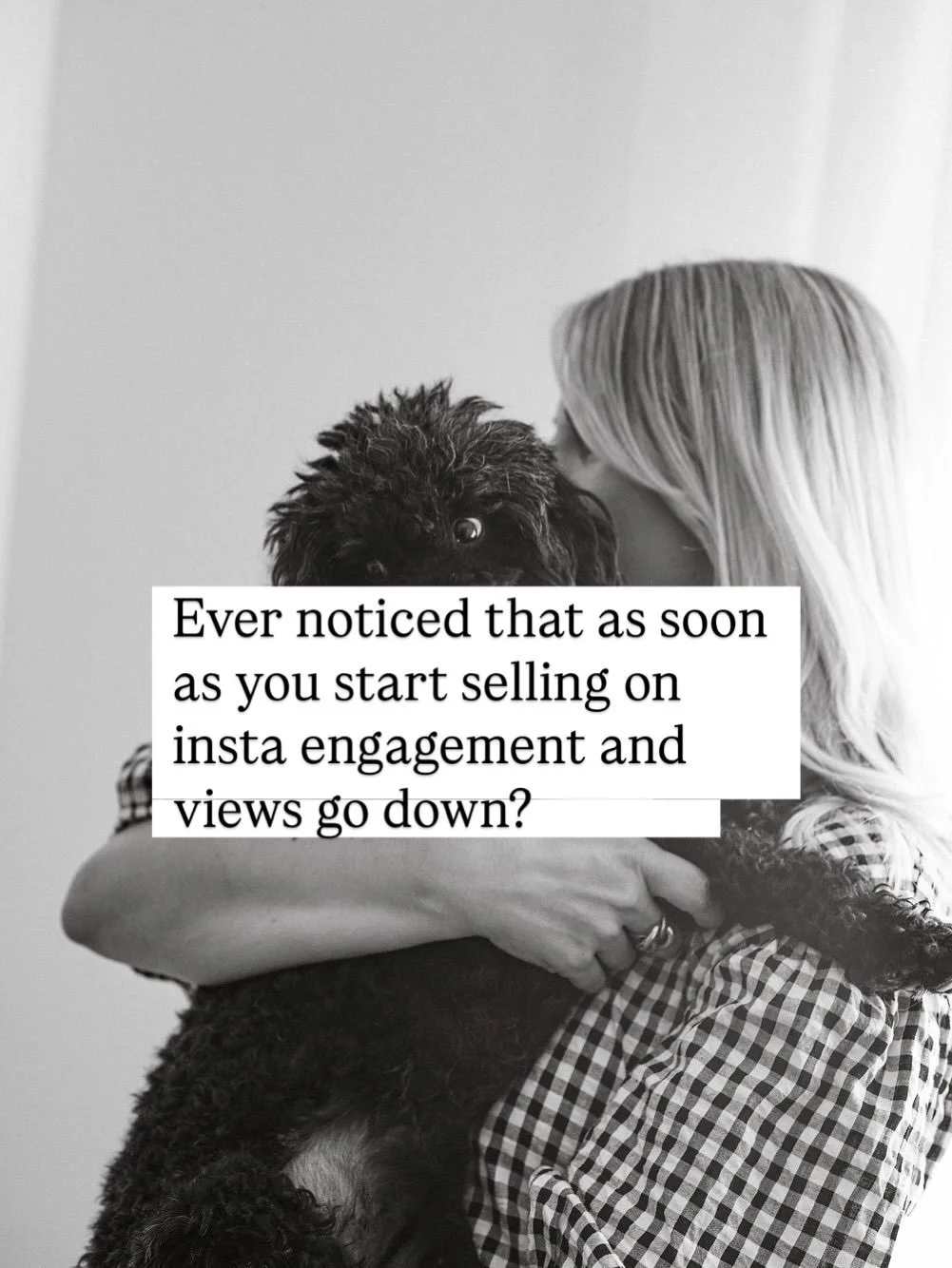 I hate to be that person to blame the algo (jk I don&rsquo;t, I love it)

Insta isn&rsquo;t there to make sure people click on your links when you&rsquo;re selling. 

But meta ads actually are. Tell meta ads you want to send traffic to your sales pag