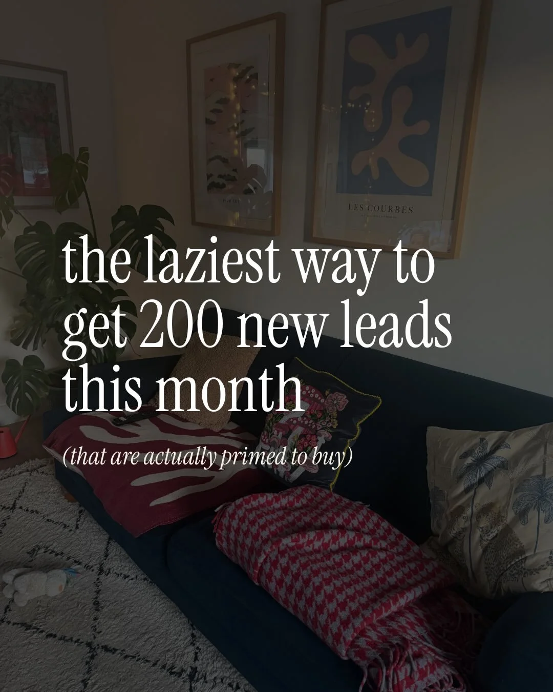 But the lazy way doesn&rsquo;t mean the crap way ok!? 

We&rsquo;re still making sure our lead magnet is aligned and valuable, that we&rsquo;ve got a next step for our audience through our funnel, and that are creatives and messaging is 👌🏼👌🏼👌🏼
