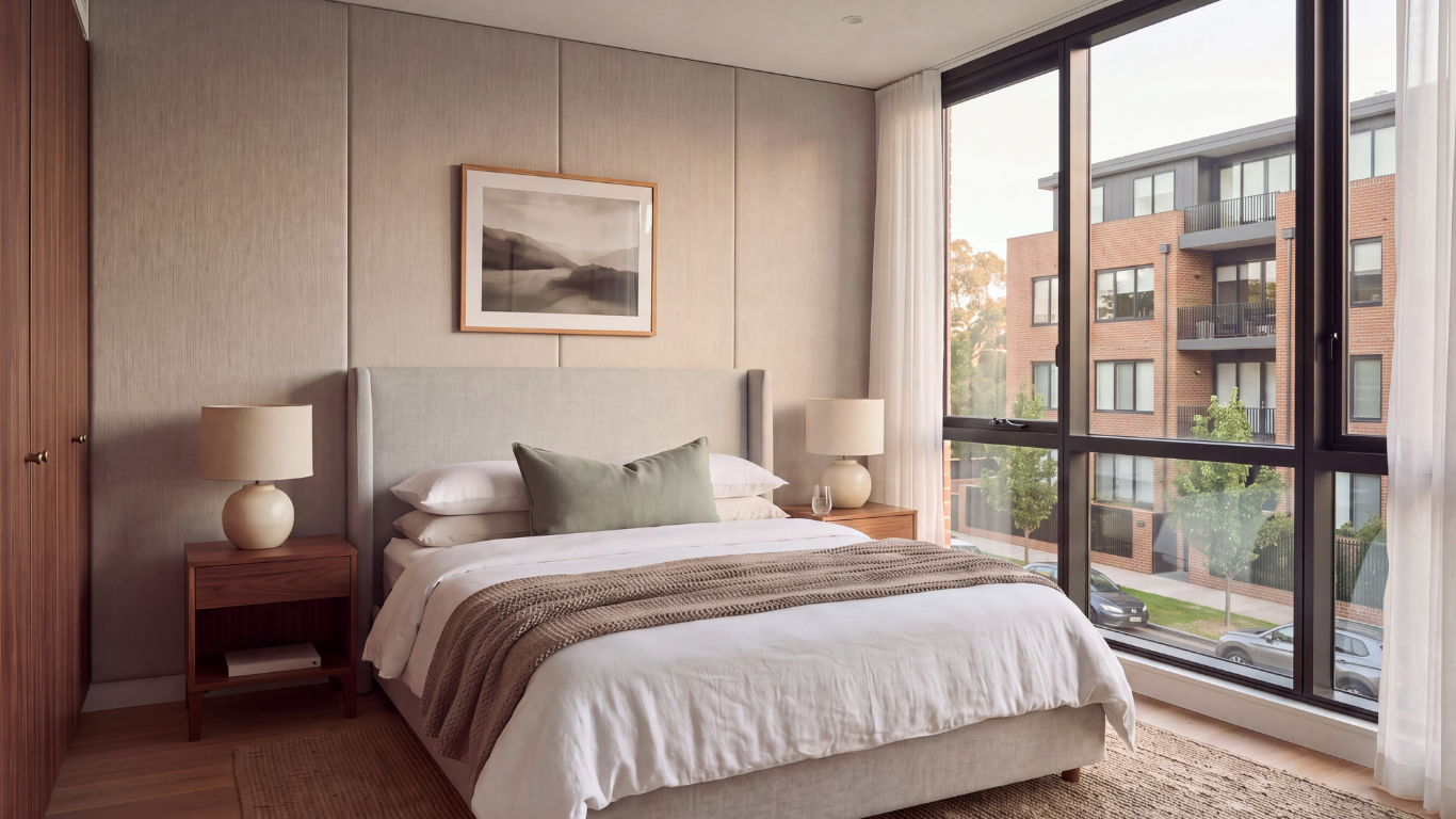 Bedroom in a condo