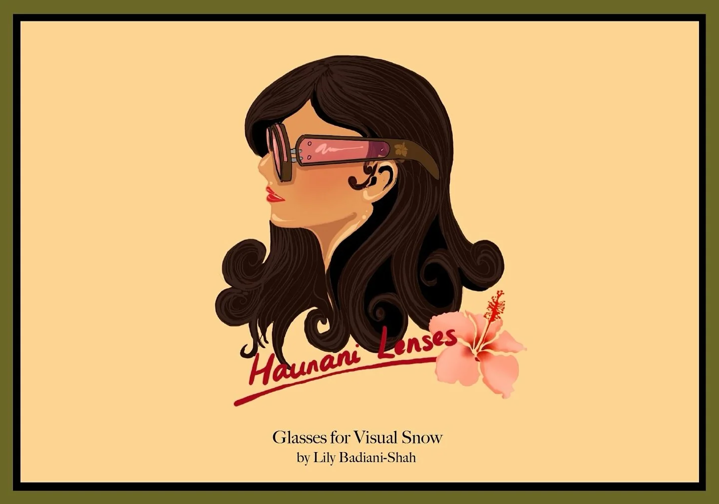 Here are the accompanying graphics I designed for Haunani Lenses! 
⁣⁣
I used Procreate and Adobe Illustrator ⁣
⁣
This project was inspired by my own experiences living with Visual Snow. It&rsquo;s a neurological condition that presents itself as a co