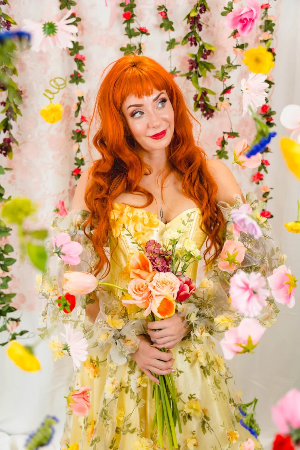Everything flowers! Imagine being surrounded by beautiful flowers during your personalized photoshoot, captured by Asheville Elevated Photography.